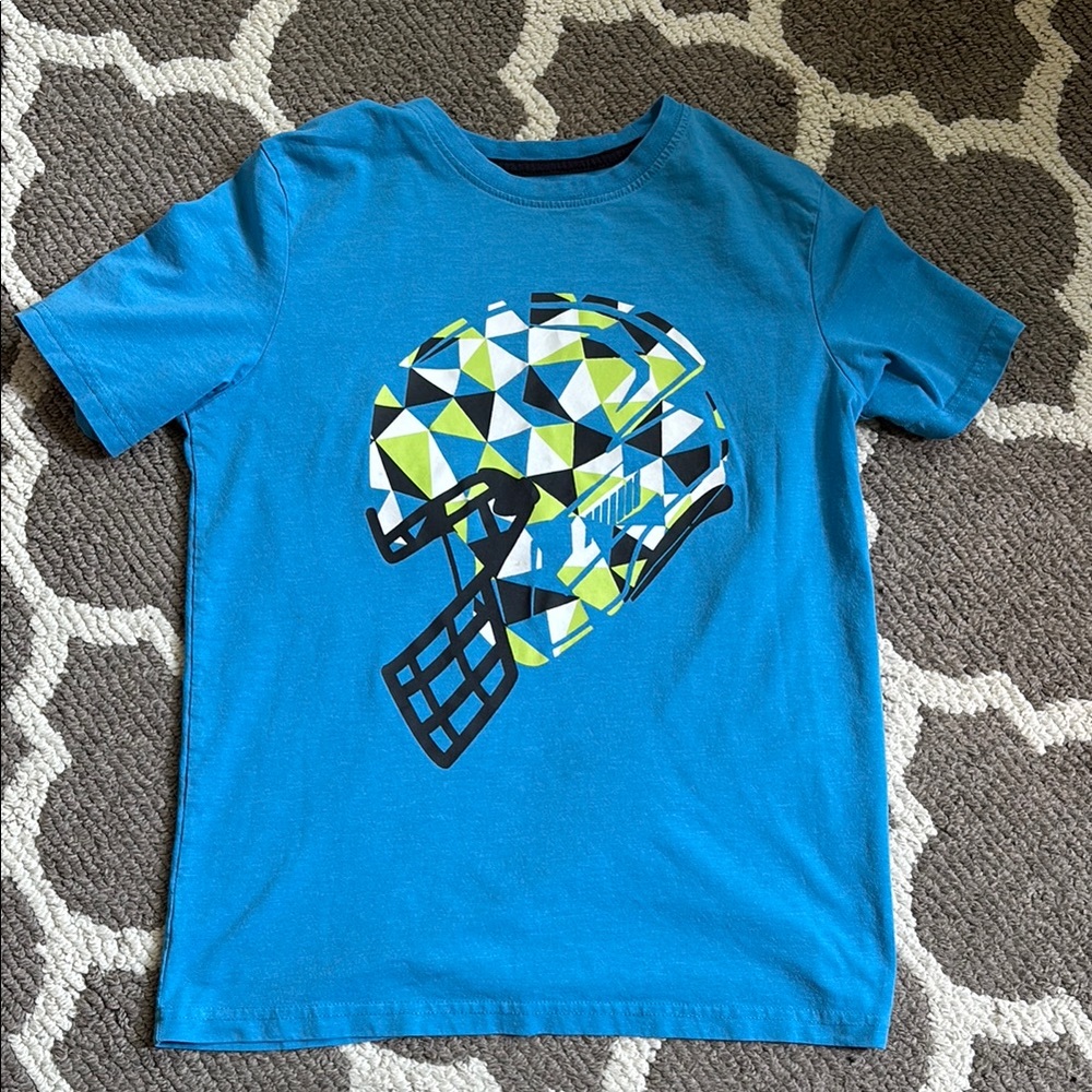 🎉5/$25🎉 Athletic Works Kids Blue Graphic T-Shirt, size large, see note